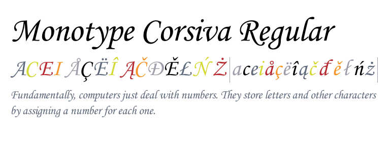 free download monotype corsiva font for mac